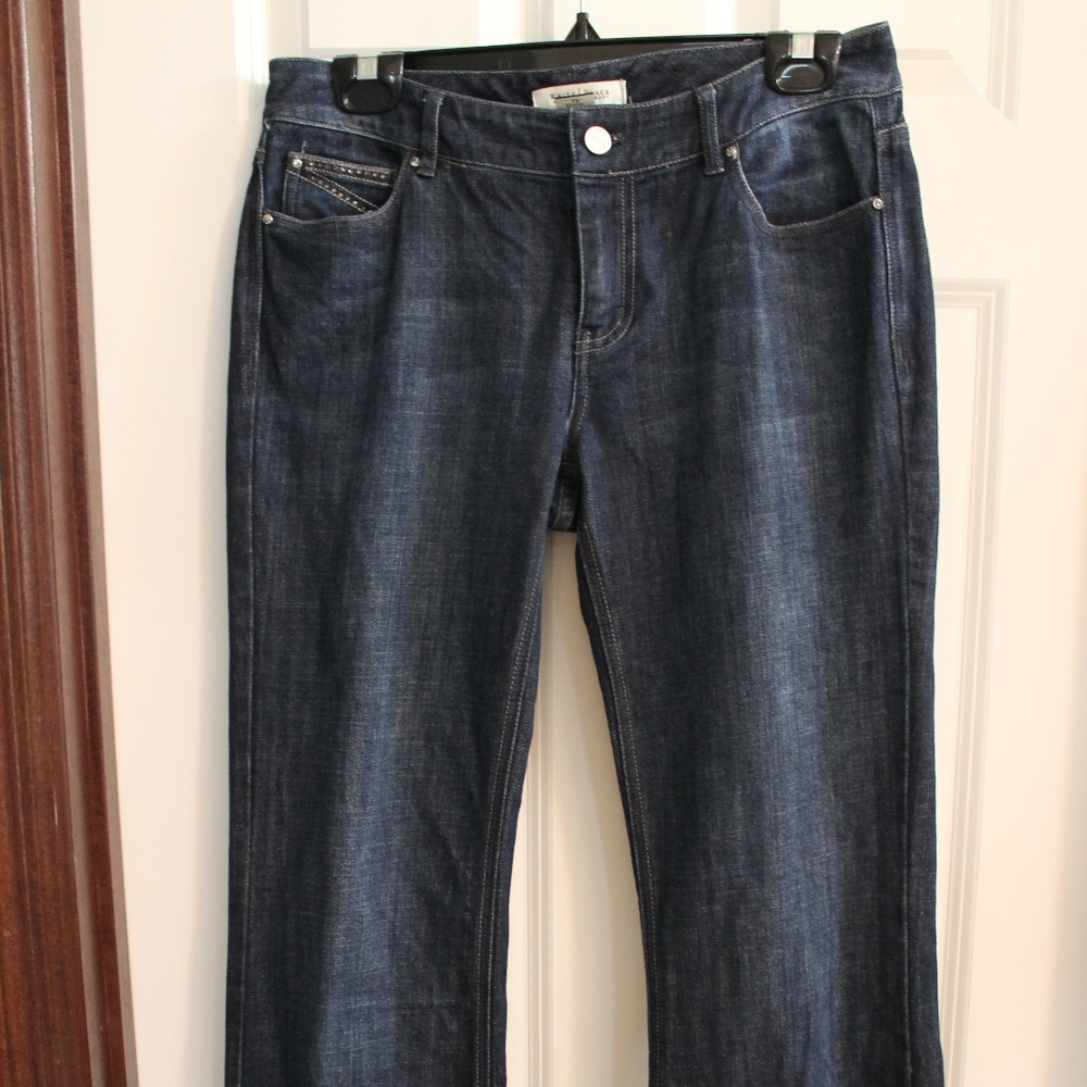 White House Black Market- Blanc Boot leg jeans